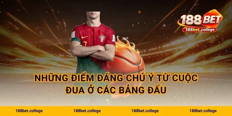 Những điểm đáng chú ý từ cuộc đua ở các bảng đấu