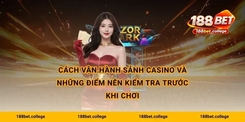Cách vận hành sảnh casino và những điểm nên kiểm tra trước khi chơi
