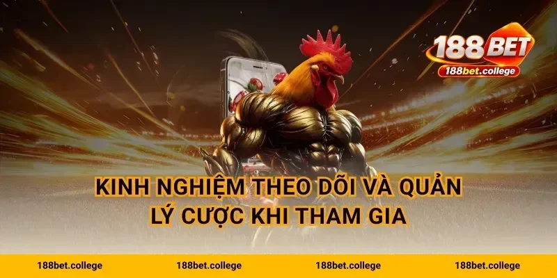 Kinh nghiệm theo dõi và quản lý cược khi tham gia
