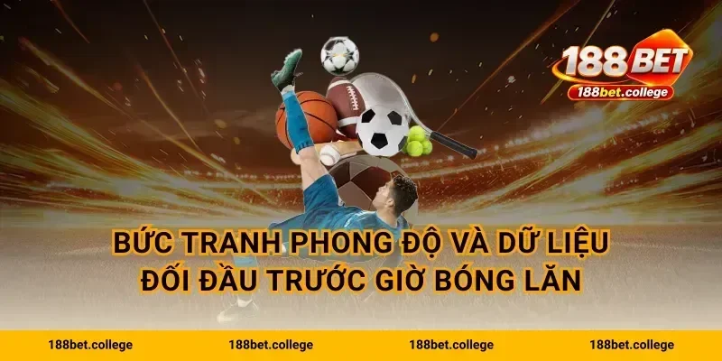 Bức tranh phong độ và dữ liệu đối đầu trước giờ bóng lăn