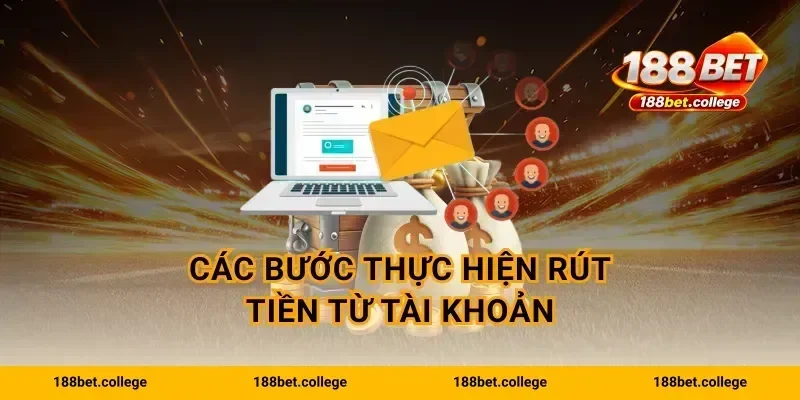Các bước thực hiện rút tiền từ tài khoản